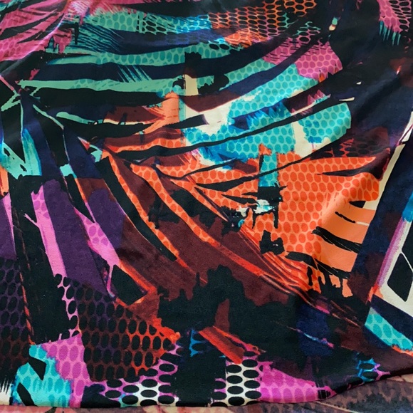 Plus Size Racerback Tankini Top MultiColor - Picture 6 of 14